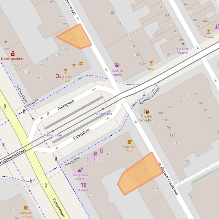 Kaart van postcodegebied 2526NC.