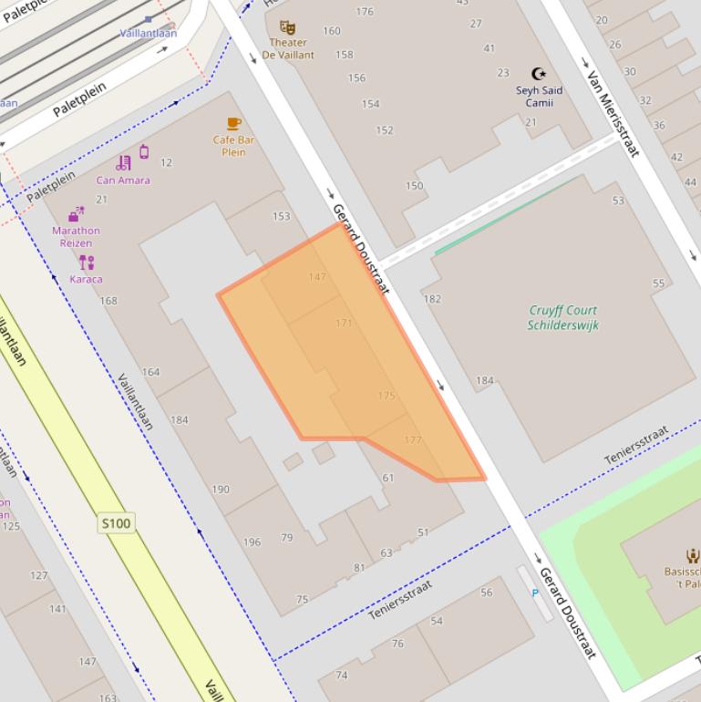 Kaart van postcodegebied 2526ND.