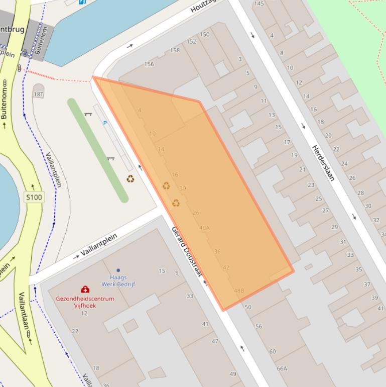 Kaart van postcodegebied 2526NG.