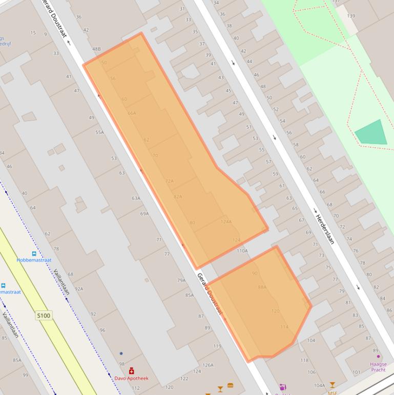 Kaart van postcodegebied 2526NH.