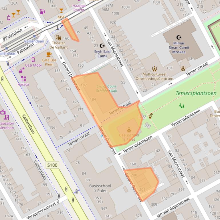 Kaart van postcodegebied 2526NL.