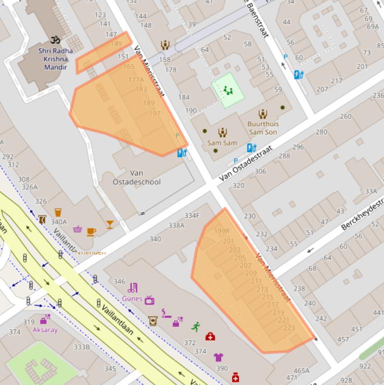 Kaart van postcodegebied 2526NR.