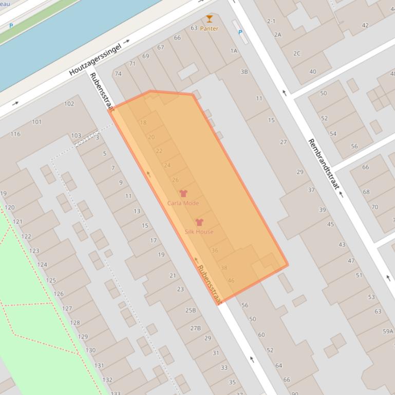 Kaart van postcodegebied 2526PH.