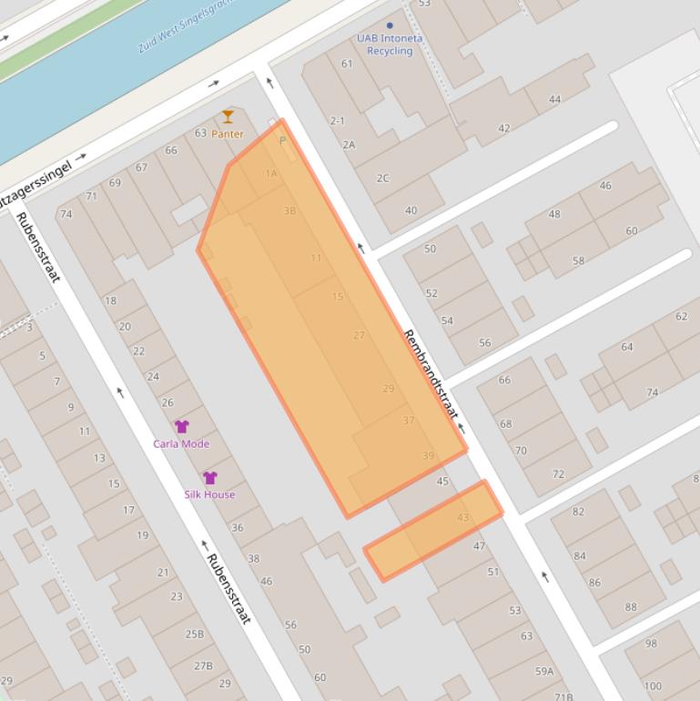 Kaart van postcodegebied 2526PN.