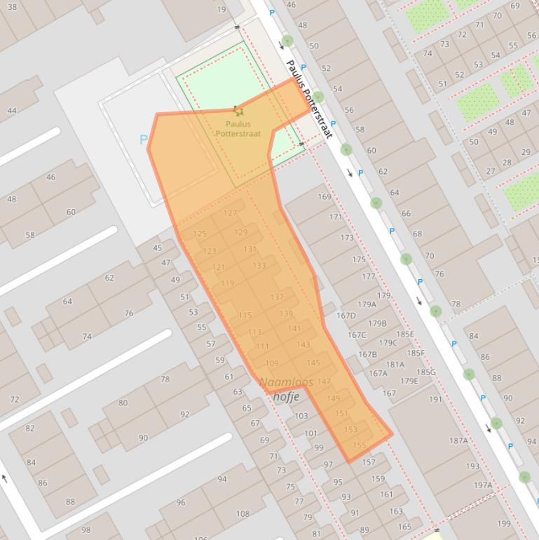 Kaart van postcodegebied 2526SP.