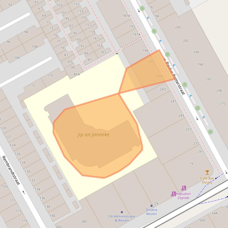 Kaart van postcodegebied 2526ST.