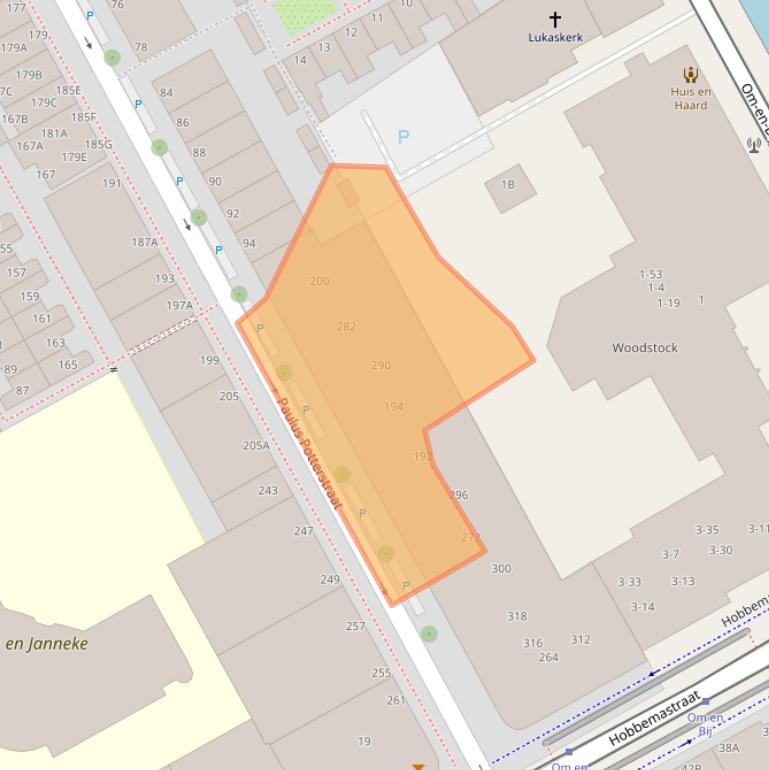 Kaart van postcodegebied 2526TG.