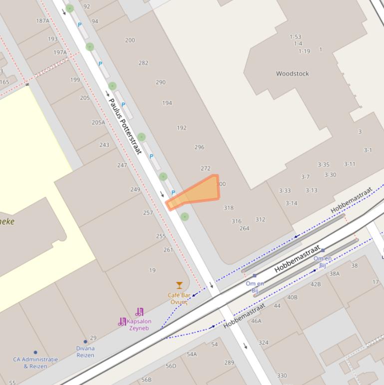 Kaart van postcodegebied 2526TJ.