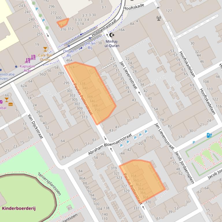 Kaart van postcodegebied 2526TK.