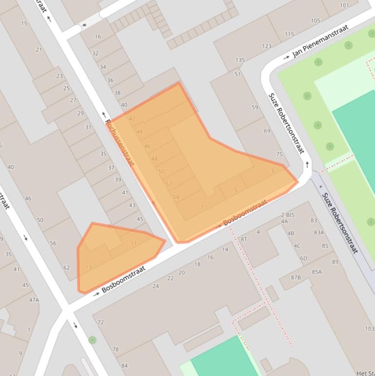 Kaart van postcodegebied 2526VW.