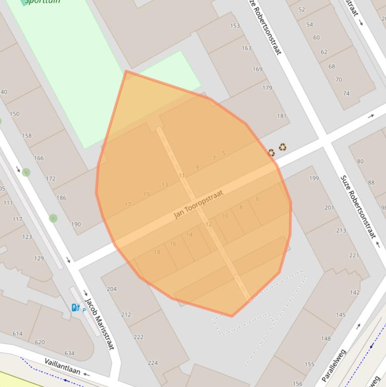 Kaart van postcodegebied 2526WL.