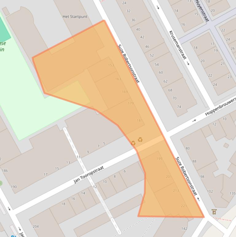 Kaart van postcodegebied 2526WV.