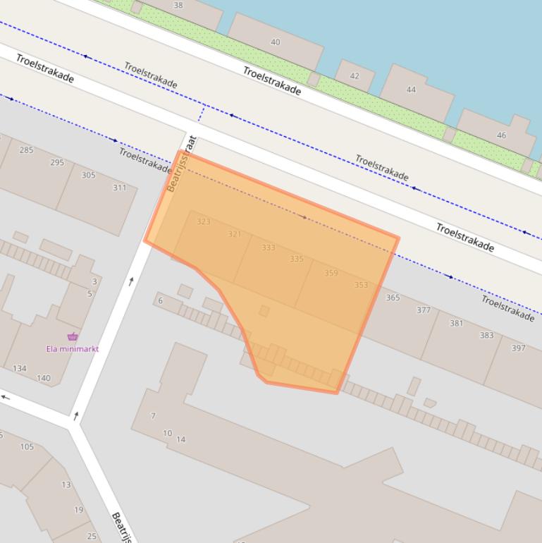 Kaart van postcodegebied 2531AH.