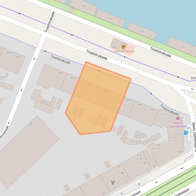 Kaart van postcodegebied 2531AL.