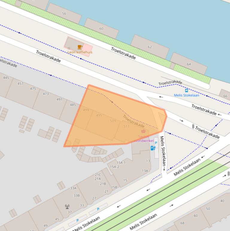 Kaart van postcodegebied 2531AM.