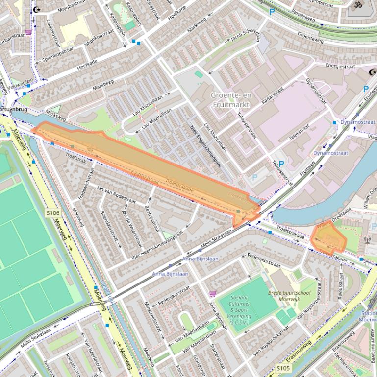 Kaart van postcodegebied 2531AV.