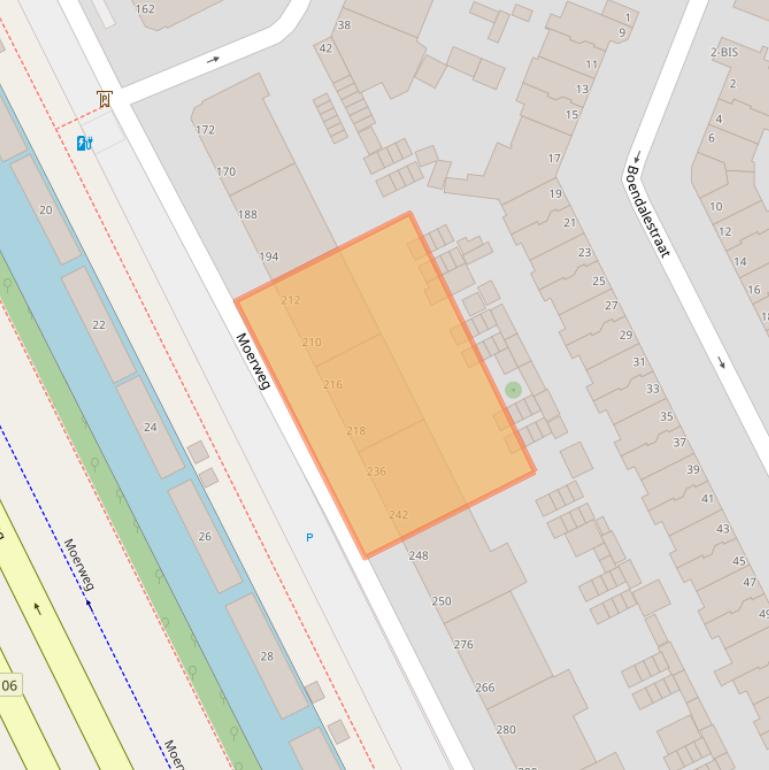 Kaart van postcodegebied 2531BD.