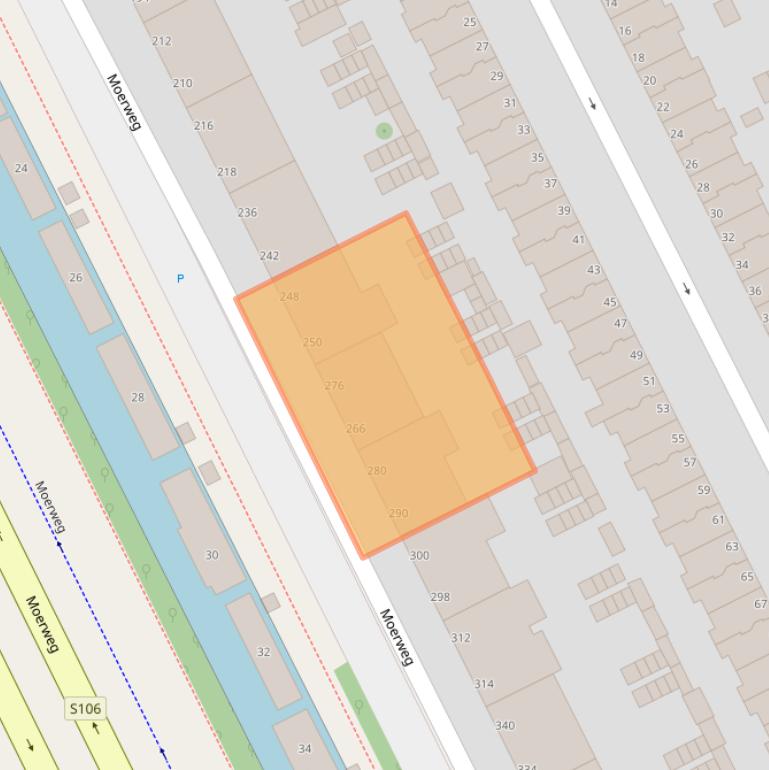 Kaart van postcodegebied 2531BE.