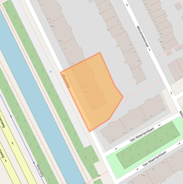 Kaart van postcodegebied 2531BM.