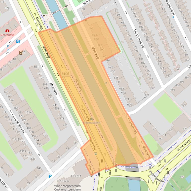 Kaart van postcodegebied 2531BN.