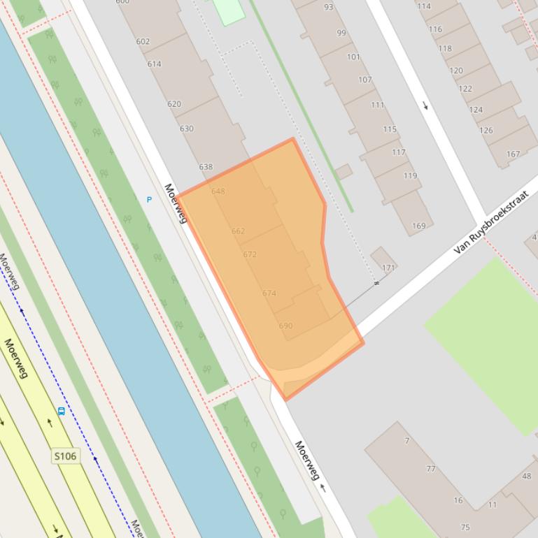 Kaart van postcodegebied 2531BR.