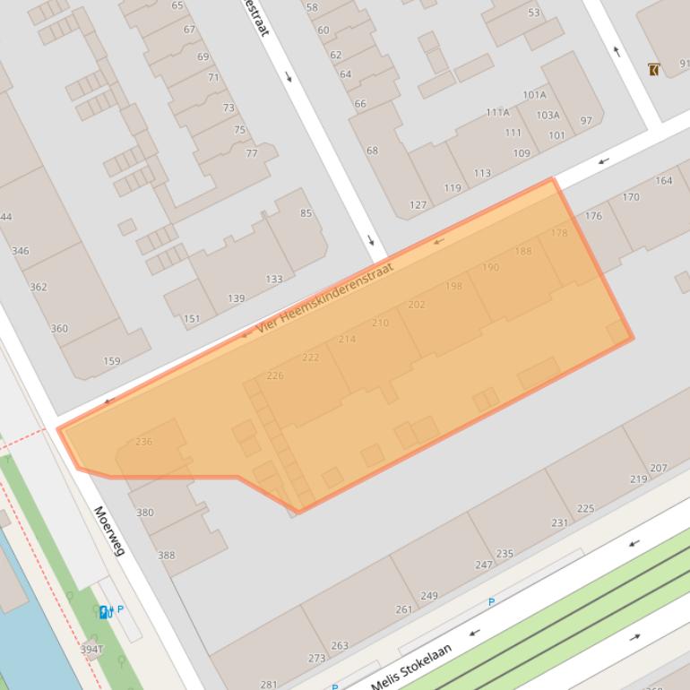 Kaart van postcodegebied 2531CH.