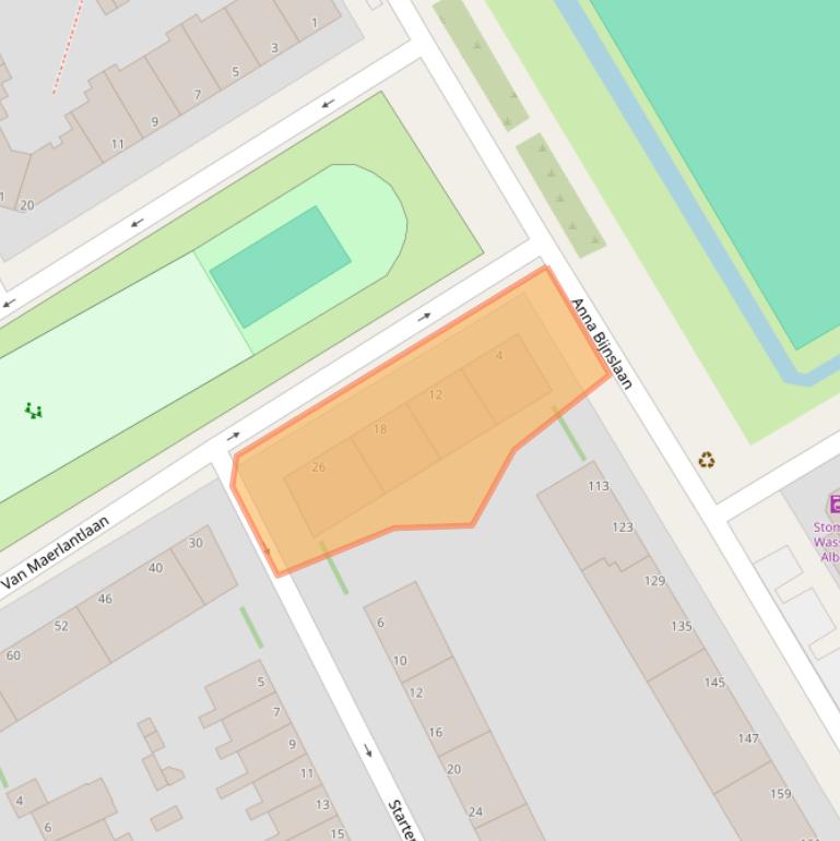 Kaart van postcodegebied 2531ER.