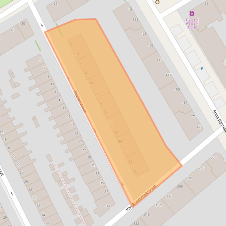 Kaart van postcodegebied 2531GB.