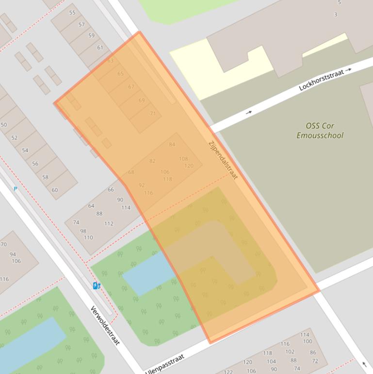 Kaart van postcodegebied 2531GT.