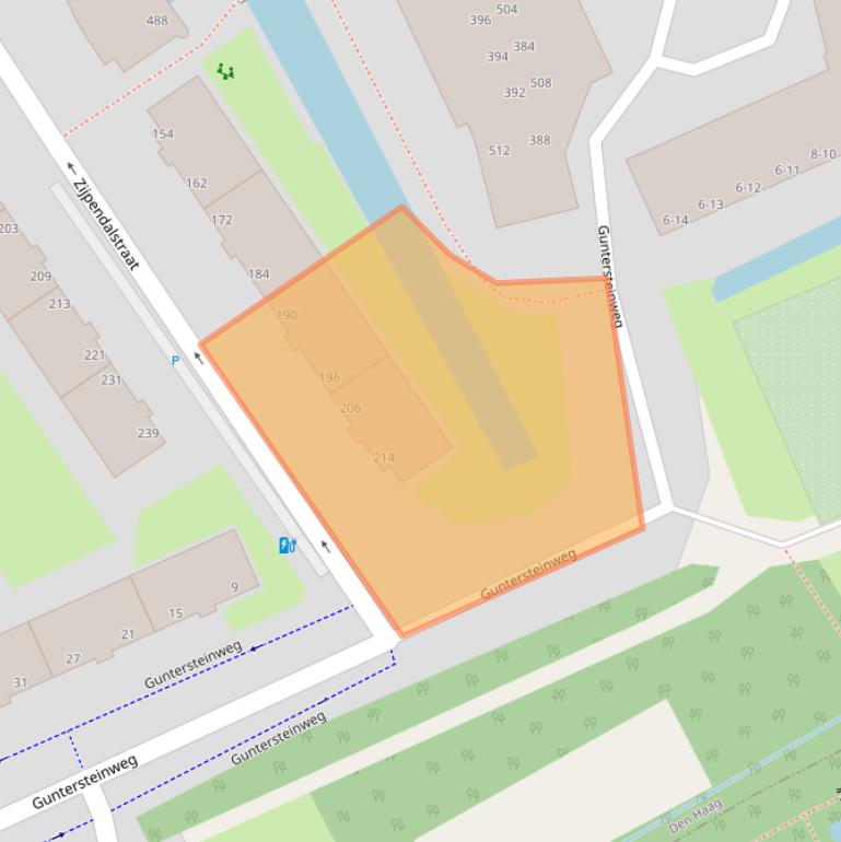 Kaart van postcodegebied 2531GZ.