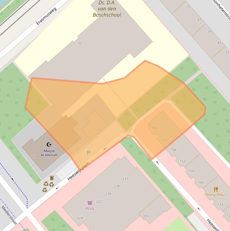 Kaart van postcodegebied 2531HK.