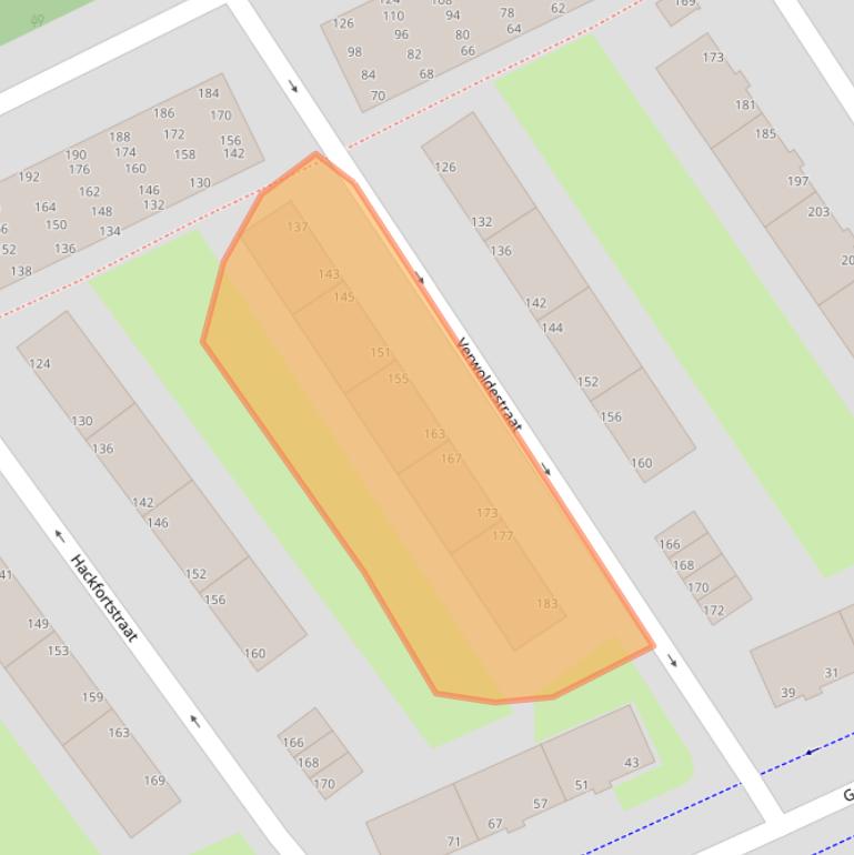 Kaart van postcodegebied 2531HP.