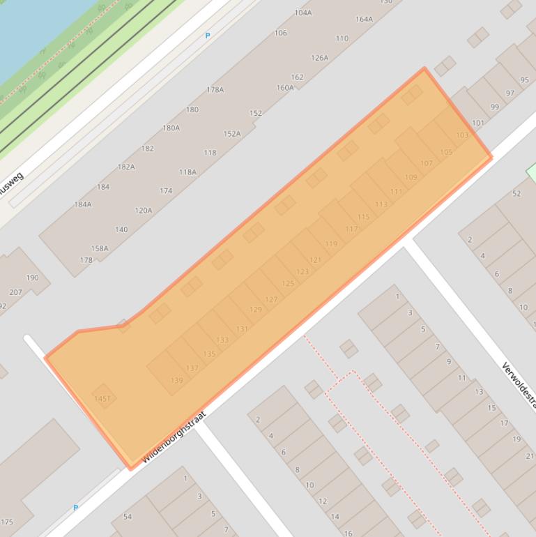 Kaart van postcodegebied 2531JC.