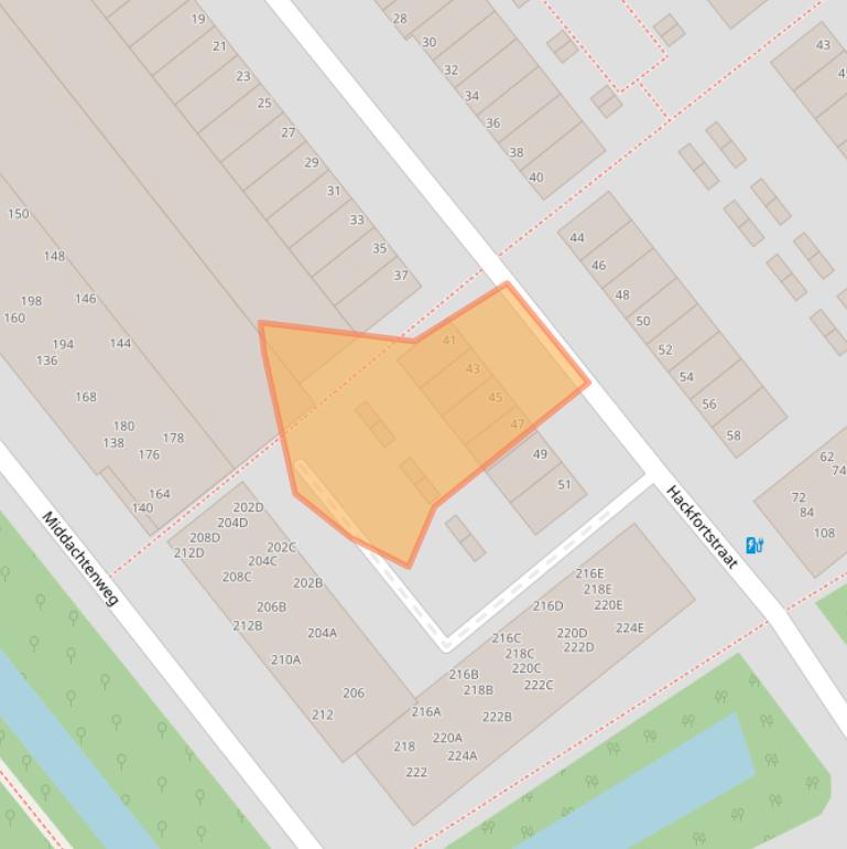 Kaart van postcodegebied 2531JG.