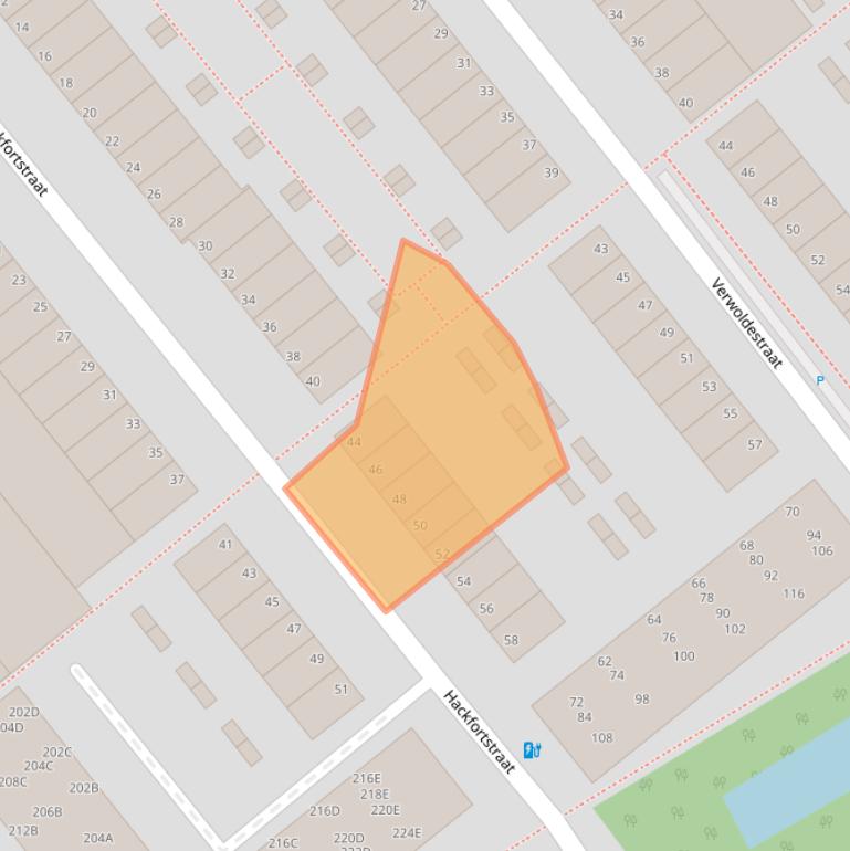 Kaart van postcodegebied 2531JL.