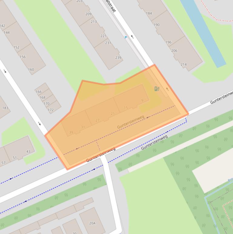 Kaart van postcodegebied 2531JP.