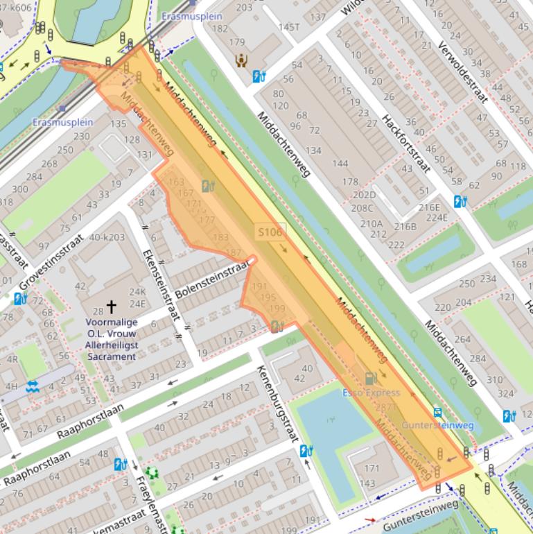 Kaart van postcodegebied 2531PB.