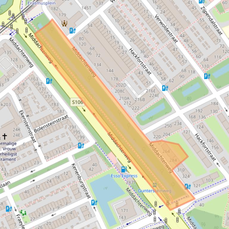 Kaart van postcodegebied 2531PJ.