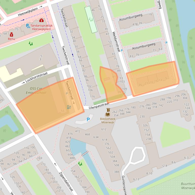 Kaart van postcodegebied 2531PL.