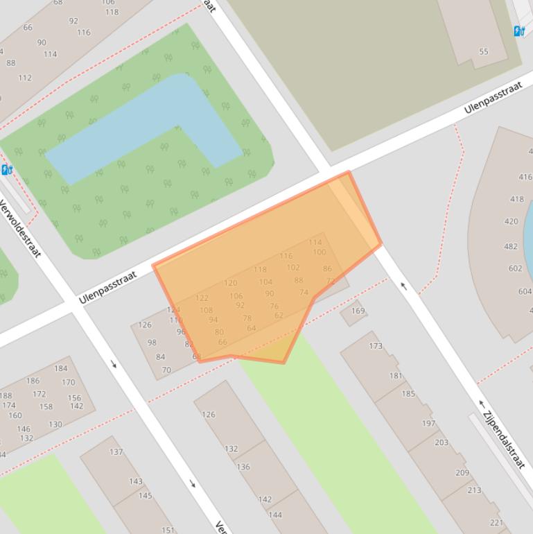 Kaart van postcodegebied 2531PN.