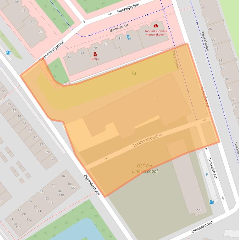 Kaart van postcodegebied 2531PW.