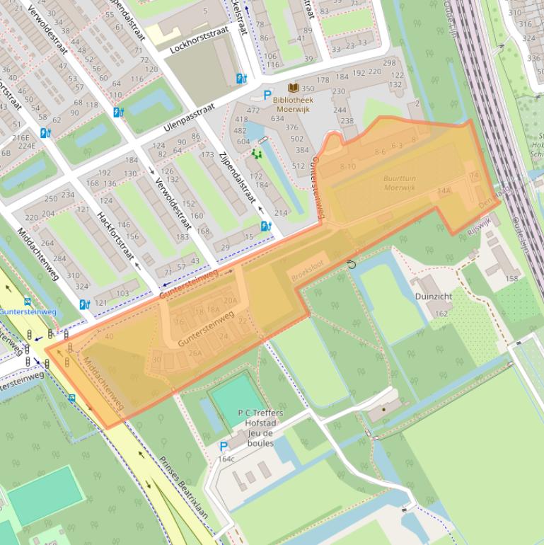 Kaart van postcodegebied 2531RH.