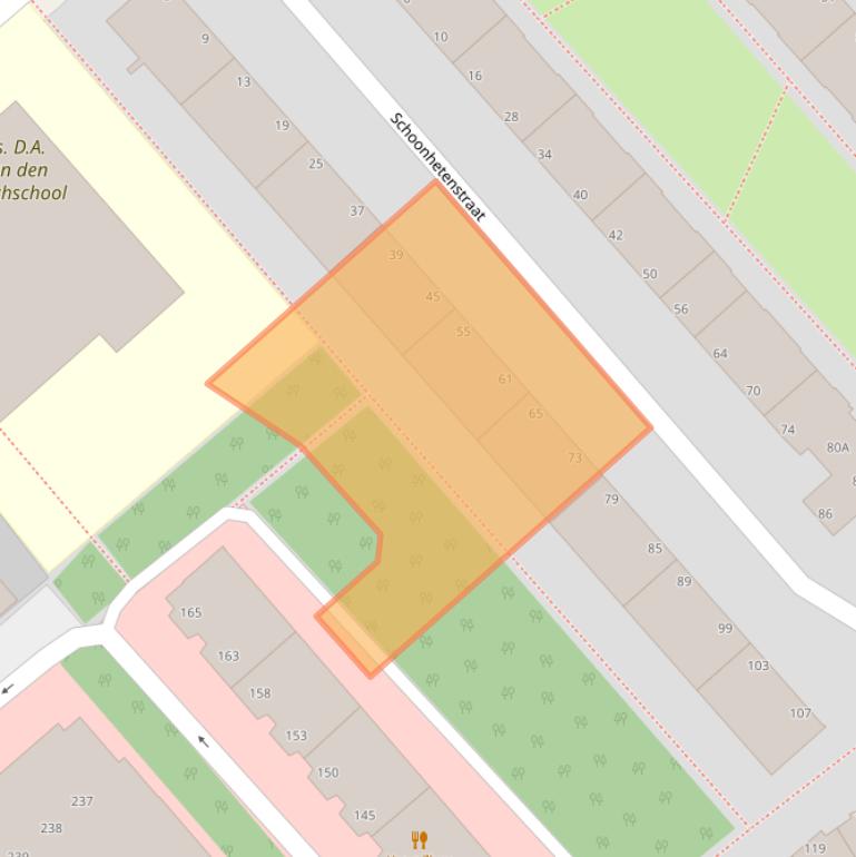 Kaart van postcodegebied 2531RK.