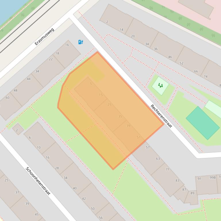 Kaart van postcodegebied 2531RR.