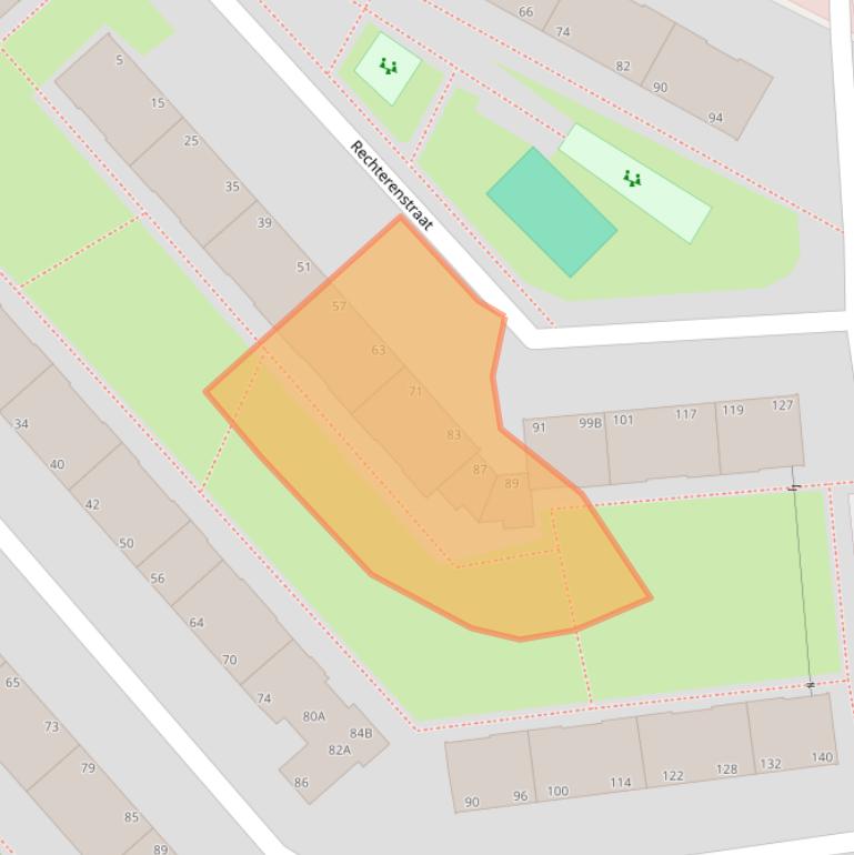 Kaart van postcodegebied 2531RS.