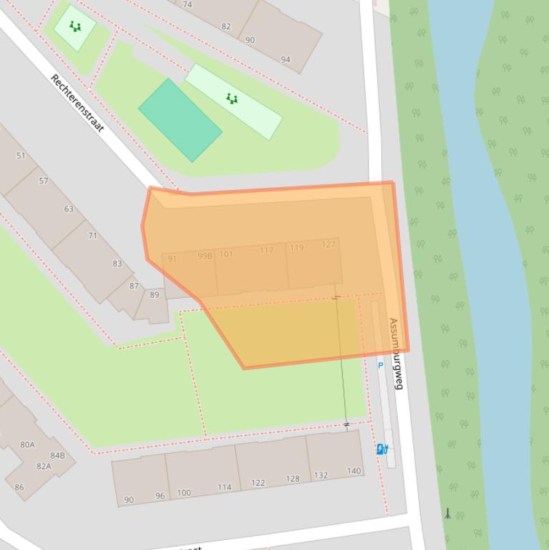 Kaart van postcodegebied 2531RT.