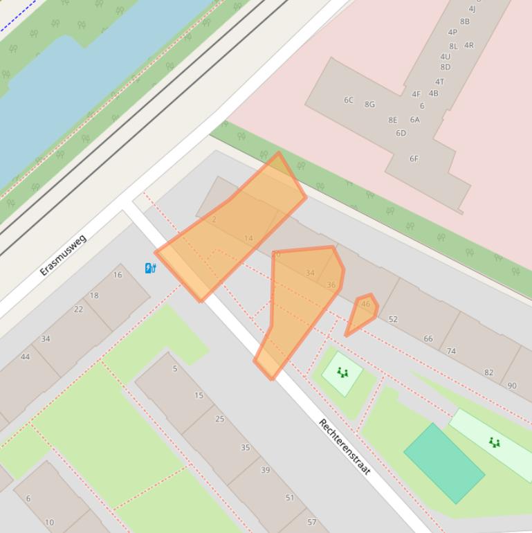 Kaart van postcodegebied 2531RV.