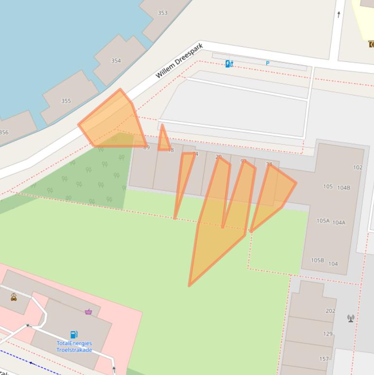 Kaart van postcodegebied 2531SB.