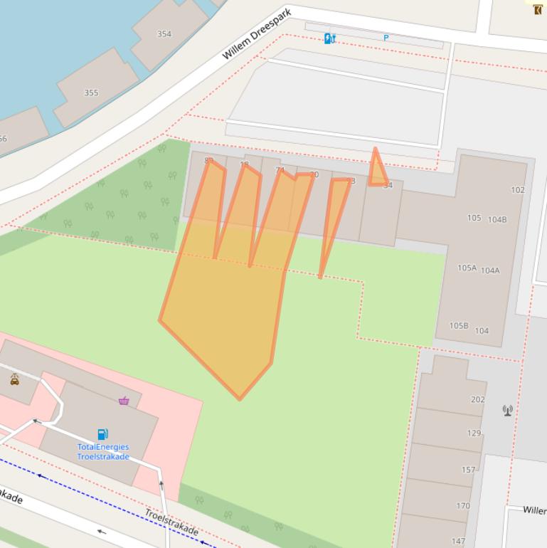 Kaart van postcodegebied 2531SC.