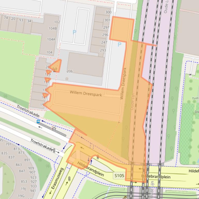 Kaart van postcodegebied 2531SK.